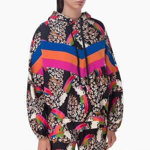 FARM RIO Leopard Toucans Sweatshirt - Size L
